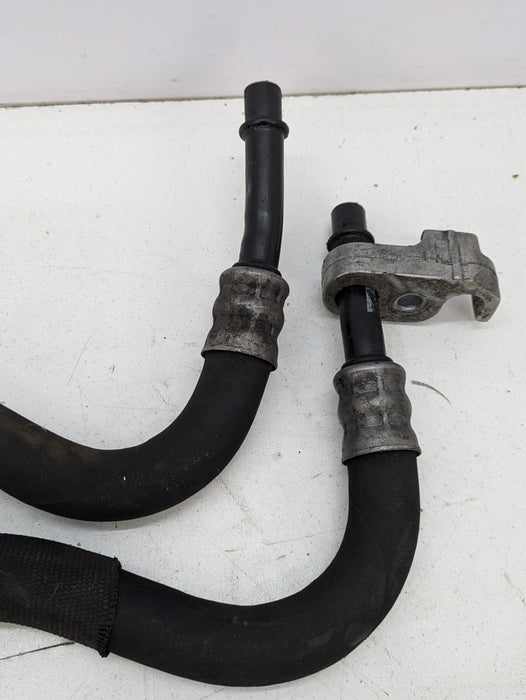 BMW E88 E82 135i N55 N54 Engine Oil Cooler Flow & Return Lines Hoses Set Pair 7573273/7573274