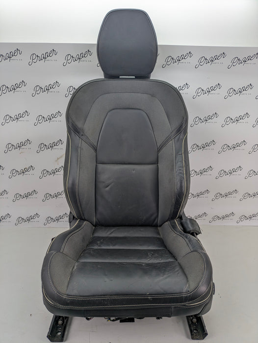 2021 Volvo V60 T6 R-Design Front Left/Driver Side Black Leather Heated Seat *DAMAGED*
