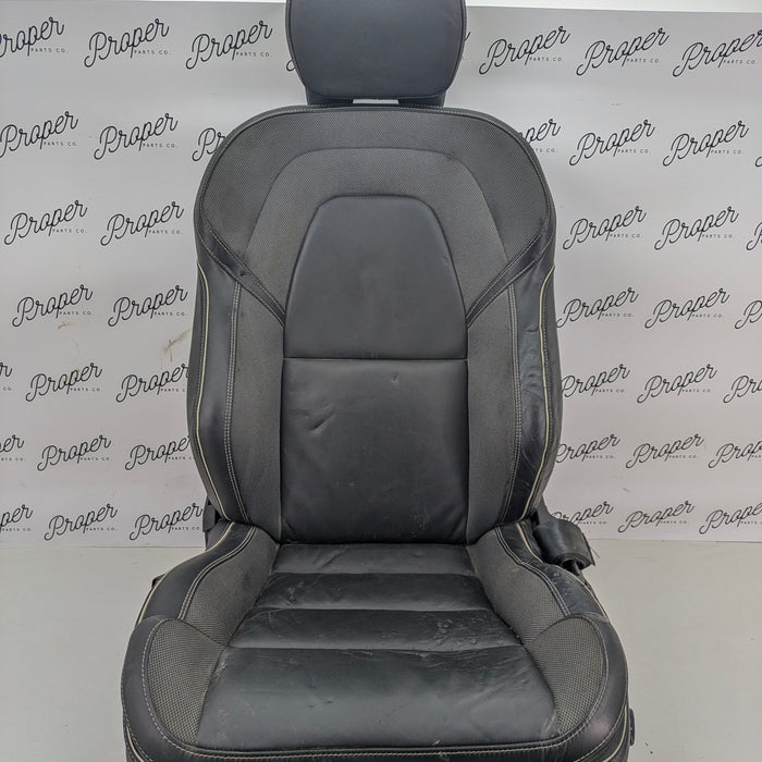 2021 Volvo V60 T6 R-Design Front Left/Driver Side Black Leather Heated Seat *DAMAGED*