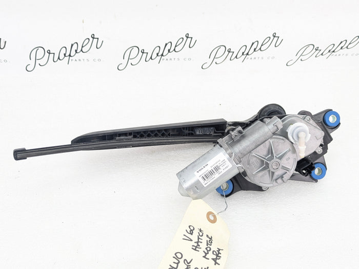 2021 Volvo V60 T6 R-Design Rear Window Windshield Wiper Motor & Arm 32229252
