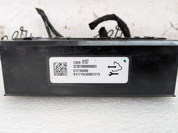 2018 Chevrolet 6th Gen Camaro 2SS HVAC Temperature Heater A/C Control Module W/O Dual Zone 13598157
