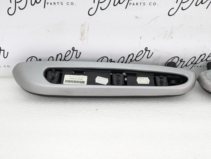 BMW E46 M3 330ci Coupe/Convertible Rear Panel Armrest Set Brushed Aluminum Trim 8241211/8241212