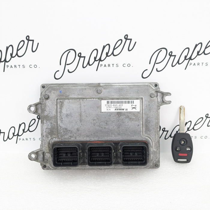 2012-2015 Honda FG4/FB6 Civic Si K24 ECU ECM Engine Control Unit & Key Fob 37820-Rx0-A03