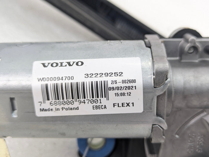 2021 Volvo V60 T6 R-Design Rear Window Windshield Wiper Motor & Arm 32229252