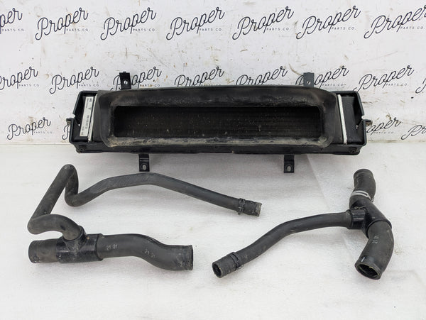 Porsche 996.2 911 Carrera 4 Auxiliary Coolant Radiator W/Shroud & Hoses 99610603751