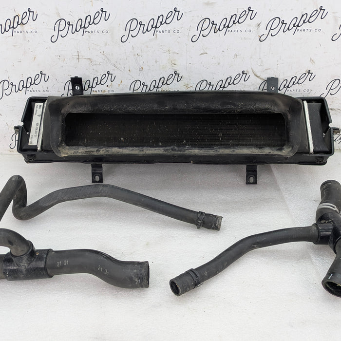 Porsche 996.2 911 Carrera 4 Auxiliary Coolant Radiator W/Shroud & Hoses 99610603751