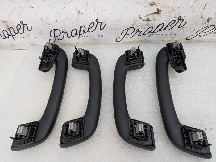 BMW F30 340xi 335xi 330xi 328xi M Sport Black Upper Headliner Roof Grab Handle Set