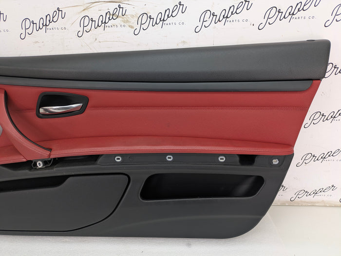 BMW E92 M Sport Interior Seats Set Coral Red Leather 8695884/6970729/6970730/9168956/6962584/7119846/7119815