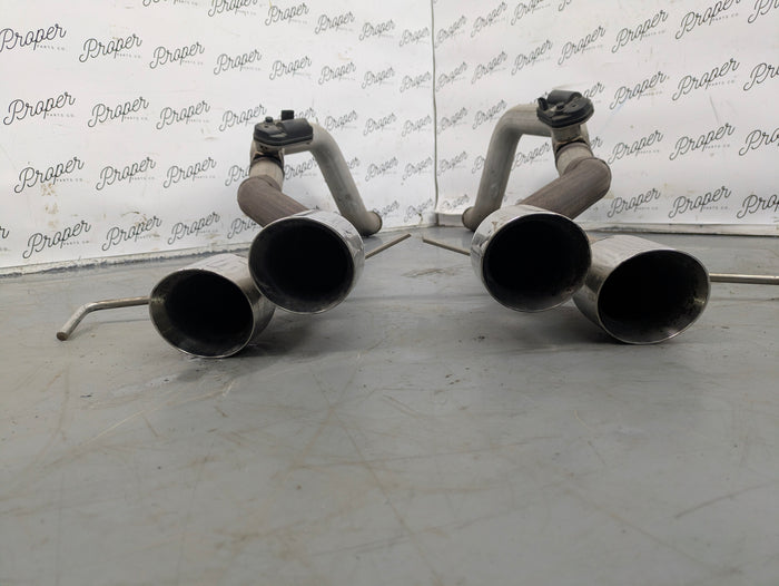 Chevrolet C7 Corvette Stingray Z51 Left/Right Straight Pipe Exhaust Muffler Pair Set W/Actuators 84897442 *NOTE*