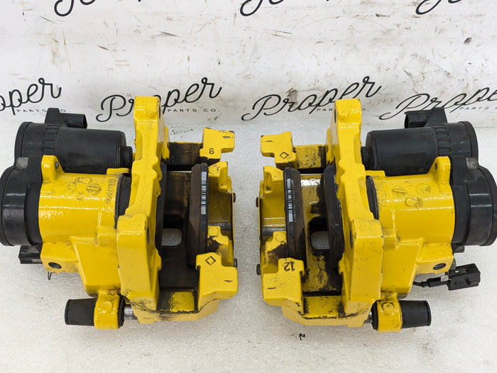 2018-2024 Alfa Romeo Stelvio 2.0 Brembo Rear Caliper Set Left Right Yellow Electronic