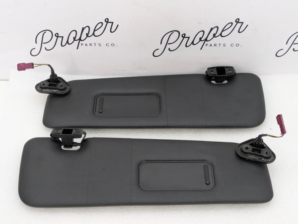 BMW E88 135i 128i E93 335i Left/Right Black Sun Visor Pair Set 7139447/7139448
