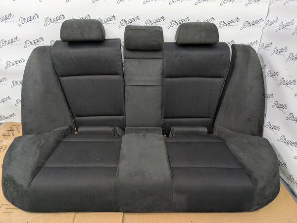 BMW E46 330i 328i 325i 323i ZHP M Sport Sedan Rear Split Folding Seats Complete Set Alcantara Cloth Laser