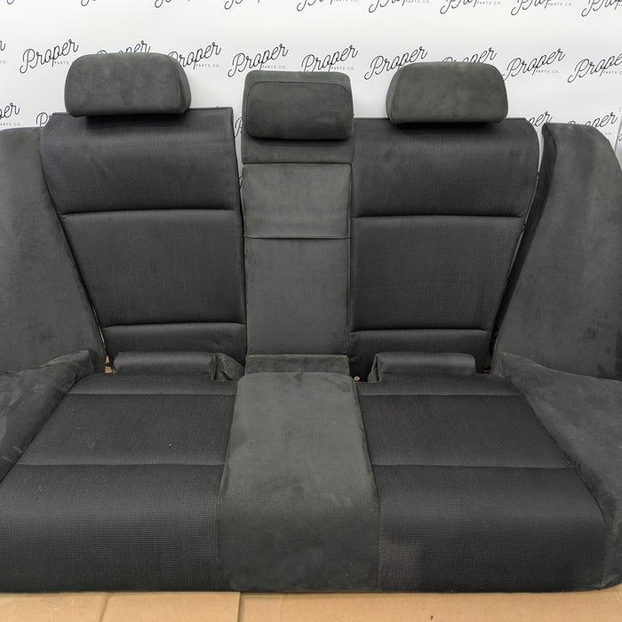 BMW E46 330i 328i 325i 323i ZHP M Sport Sedan Rear Split Folding Seats Complete Set Alcantara Cloth Laser