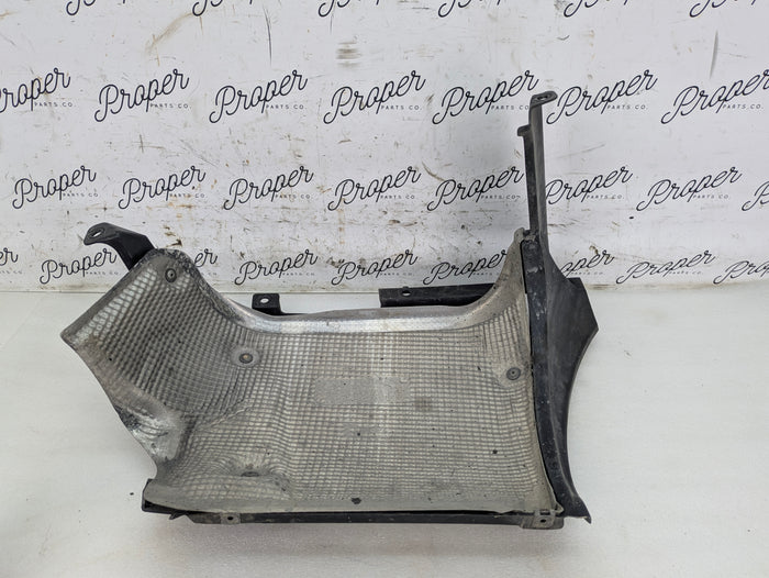 Porsche 996.2 911 Carrera 4 Rear Left Bumper Guide Bracket/Exhaust Muffler Heat Shield 99650547901