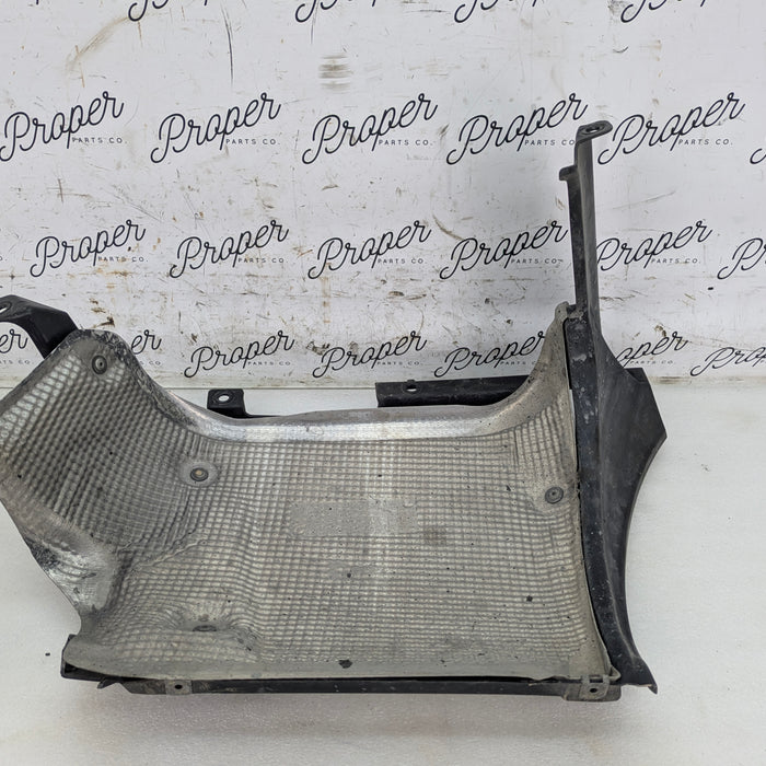 Porsche 996.2 911 Carrera 4 Rear Left Bumper Guide Bracket/Exhaust Muffler Heat Shield 99650547901