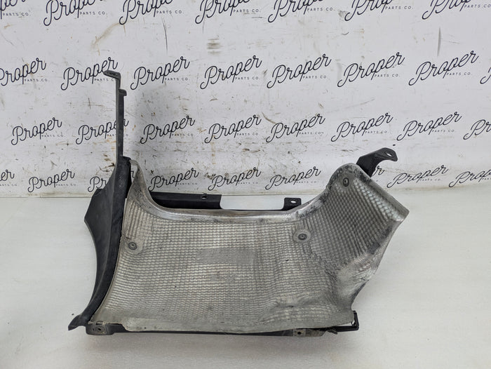 Porsche 996.2 911 Carrera 4 Rear Right Bumper Guide Bracket/Exhaust Muffler Heat Shield 99650548001