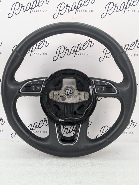 2016-2018 Audi 8U Q3 Black Leather Steering Wheel 8U0419091A