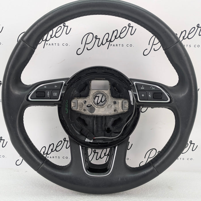2016-2018 Audi 8U Q3 Black Leather Steering Wheel 8U0419091A