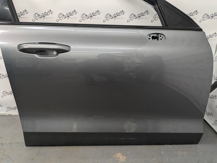 2021 Volvo V60 T6 R-Design Right/Passenger Side Front Door Osmium Gray Metallic (714)
