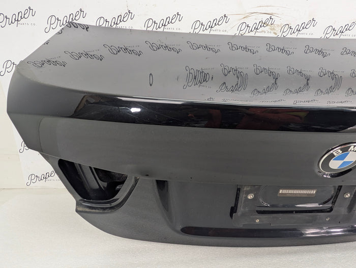 BMW E90 335xi 330xi 328xi 325xi 323i M3 LCI Trunk Lid Black Sapphire Metallic (475)