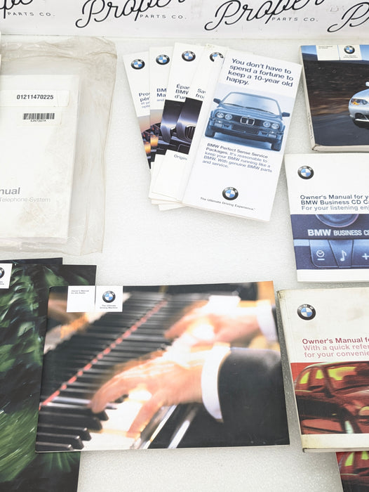 BMW E46 330Ci 325Ci 323Ci Misc. BMW Owners Manual Radio Booklet & Pamphlets Set 01410158112