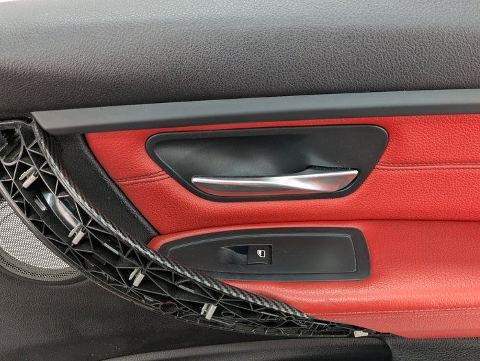 BMW F30 335xi M Sport Complete Red Interior Swap Kit Set Leather Coral Red Door Cards & Seats