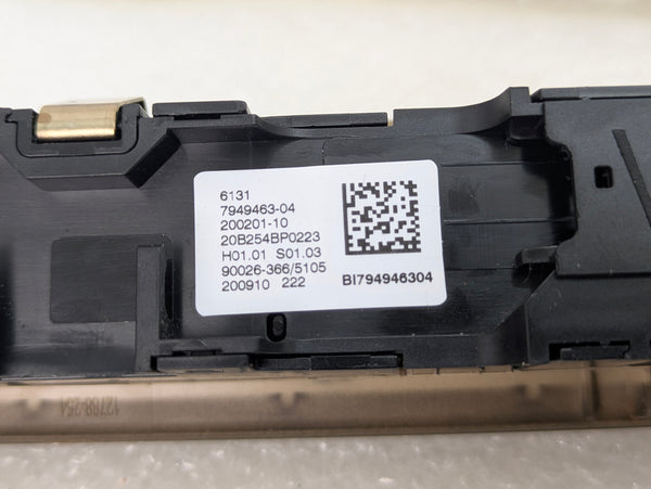 BMW G22 G23 G20 G26 430ix 330ix 330ex Radio Audio Control Panel Faceplate Buttons Switch Assembly Cognac 7949463