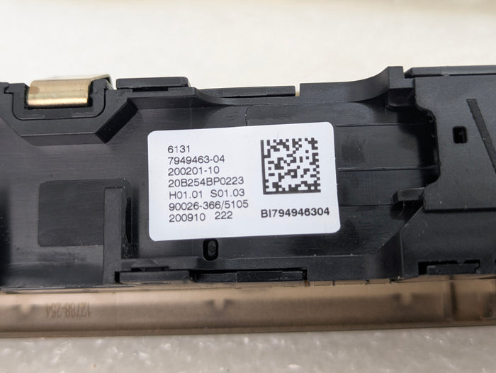 BMW G22 G23 G20 G26 430ix 330ix 330ex Radio Audio Control Panel Faceplate Buttons Switch Assembly Cognac 7949463