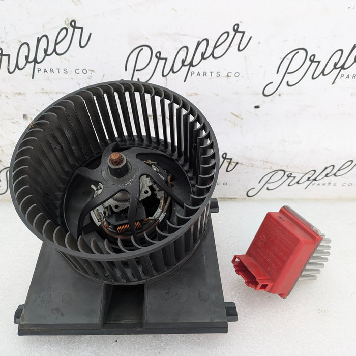 Porsche 996.2 911 Carrera 4 HVAC Blower Motor Fan W/Resistor 1J1819021B/1J0907521