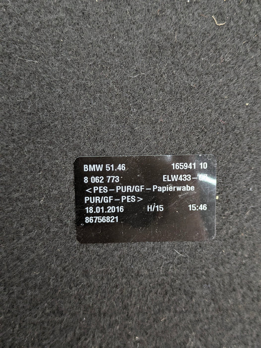 BMW F36 435xi 430xi 440xi 428xi Rear Forward Parcel Shelf Trunk Cargo Cover Section Black 8062773