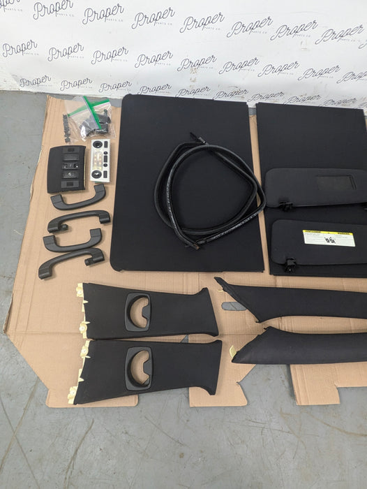 BMW E61 530xi 525xi 545i 550i M Sport Wagon Black Headliner & Upper Trim Kit 7027088