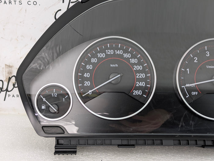 BMW F36 435xi Instrument Gauge Cluster Speedometer Tachometer KPH 9232895/6804979 *DAMAGED*