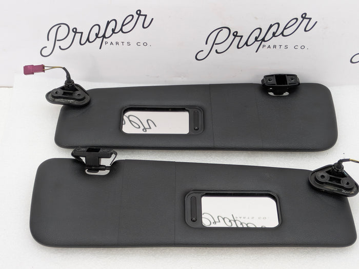 BMW E88 135i 128i E93 335i Left/Right Black Sun Visor Pair Set 7139447/7139448