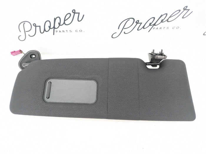BMW E82 135i 128i Front Right/Passenger Side Black Vinyl Sun Visor 7252484 *NOTE*