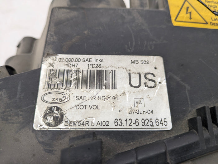 BMW E46 330i 325i Sedan Wagon LCI Front Left Bi-Xenon Headlight 6925645 *NOTE*