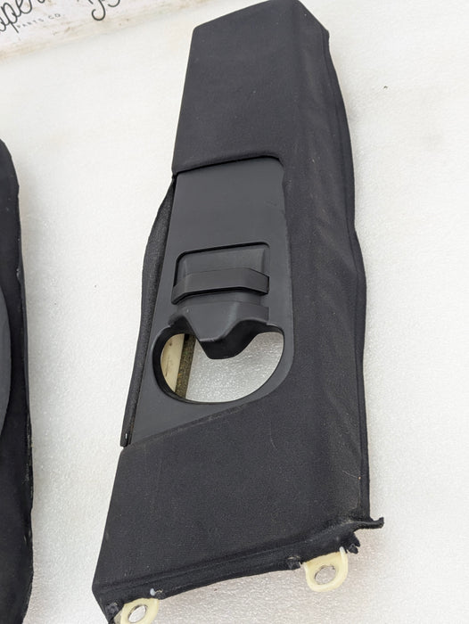 BMW E46 330ci M3 328ci 325ci 323ci Coupe Left/Right B Pillar Set Black 7057296/7057295