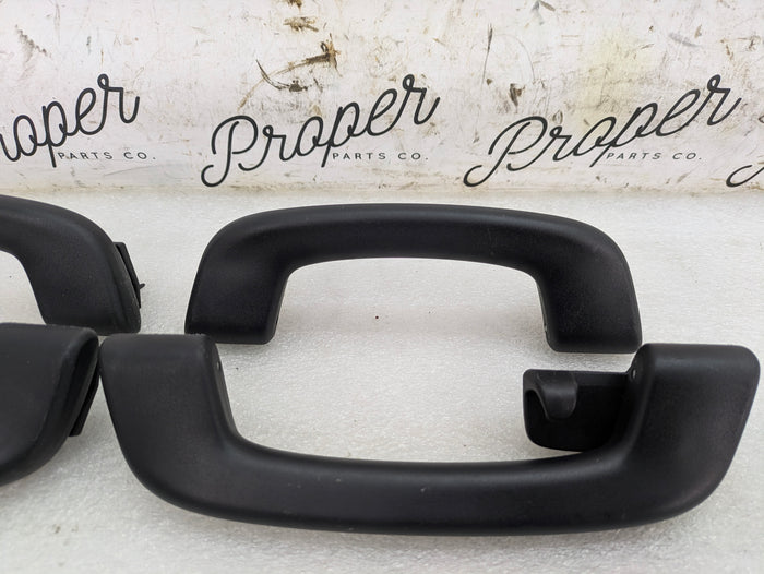 BMW F30 340xi 335xi 330xi 328xi M Sport Black Upper Headliner Roof Grab Handle Set