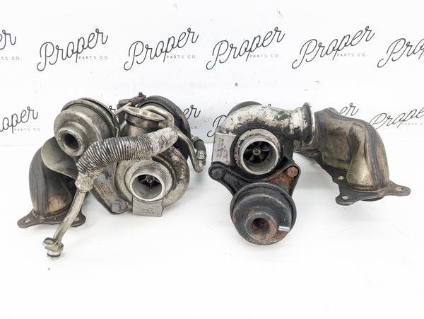 BMW E90 E92 E93 335i 335xi N54 Engine Turbocharger Set 7563685/7563686 *CORES*