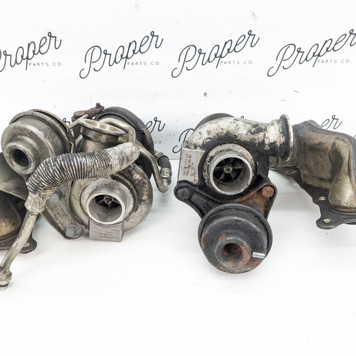 BMW E90 E92 E93 335i 335xi N54 Engine Turbocharger Set 7563685/7563686 *CORES*