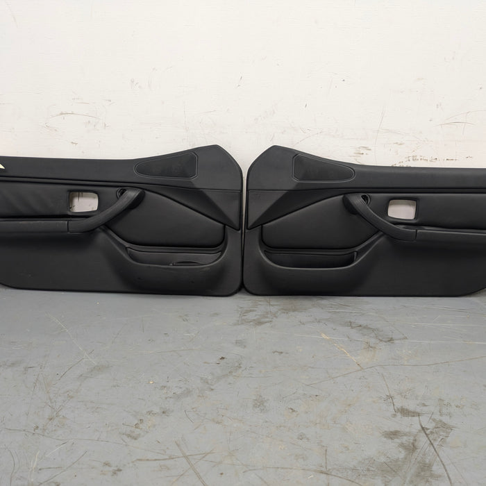 BMW Z3 M Coupe Roadster Front Door Panels Left Right Set Nappa Leather Black 269379603
