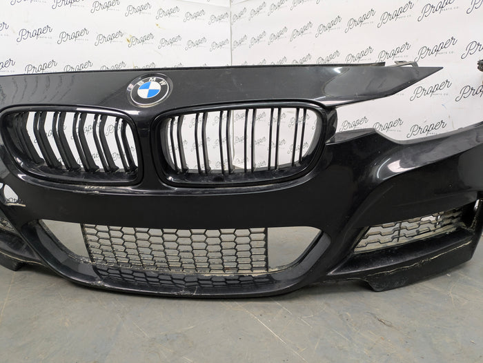 BMW F30 F31 3 Series M Sport Front Bumper Black Sapphire Metallic (475) *DAMAGED*
