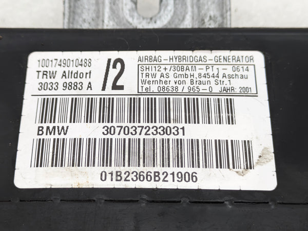 BMW E46 M3 330ci 328ci 325ci 323ci Coupe/Convertible Left/Driver Side Door Airbag 7037233