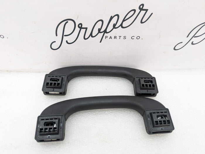 BMW E82 135i 128i Front Left/Right Roof Grab Handle Black Set Pair 9143516/9143524