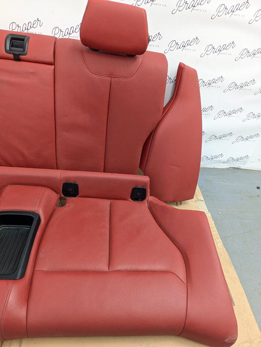 BMW F22 228xi M235xi 230xi M240xi Coral Red Dakota Leather Rear Seats Set
