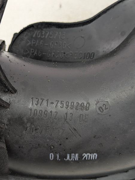 BMW E90 E92 E93 335i/E82 E88 135i N55 Turbocharger Inlet Air Duct 7599290 *DAMAGED*