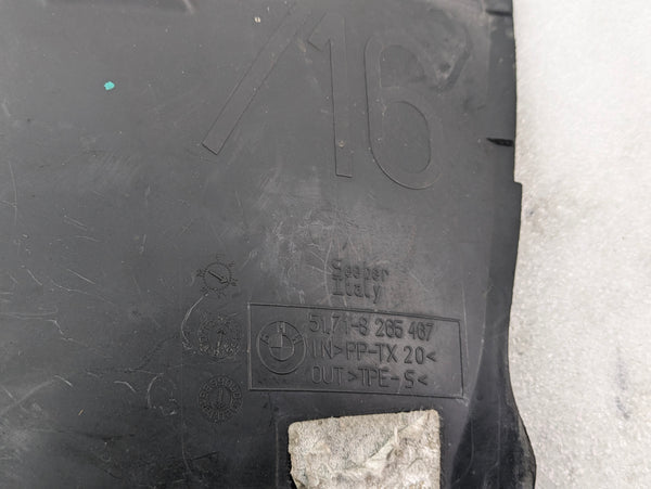 BMW E46 3 Series M Sport Sedan/Wagon Front Left Lower Fender Liner 8265467