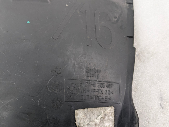 BMW E46 3 Series M Sport Sedan/Wagon Front Left Lower Fender Liner 8265467