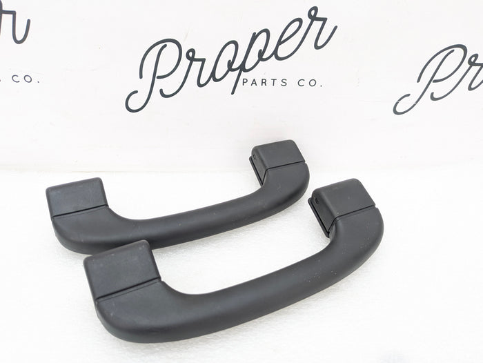 BMW E82 135i 128i Front Left/Right Roof Grab Handle Black Set Pair 9143516/9143524