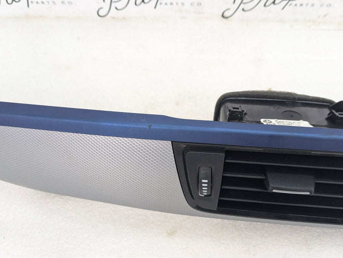 BMW F32 F33 435xi 428xi 440xi 430xi M Sport Aluminum Hexagon & Blue Interior Trim Set