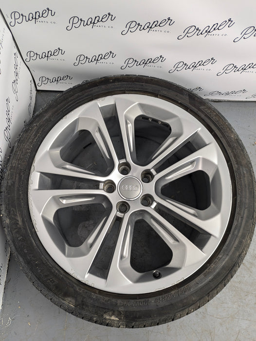 2015-2018 Audi 8U Q3 Aluminum Double 5 Spoke Wheel Set 8.5J X 19 Et 36 8U0601025AD